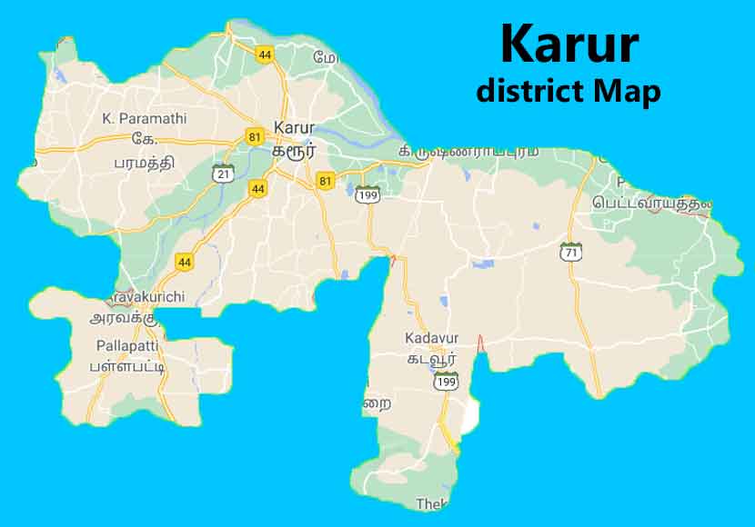 karur district map