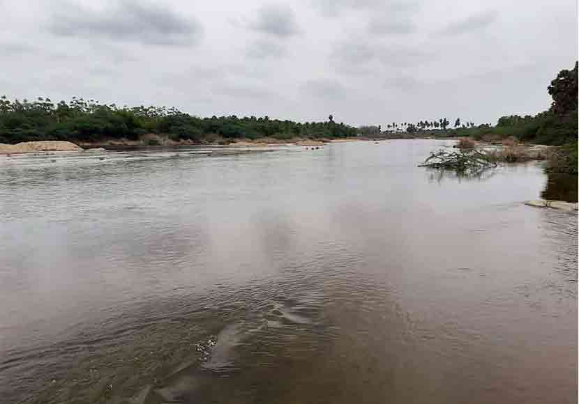 Tropical weather condition around Cauvery River in karur